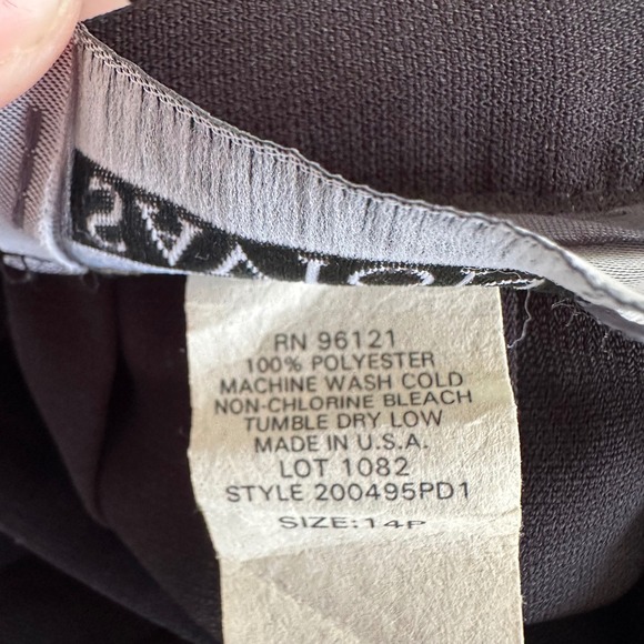 Savion Women's Black Pleated Skirt Knee Length Career Office Classic - Picture 5 of 5